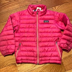 Patagonia lightweight down jacket pink 4T